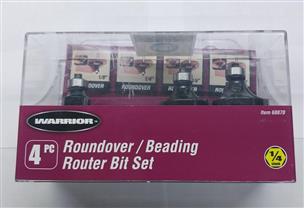 Roundover Router Bit Set (4-Piece)
